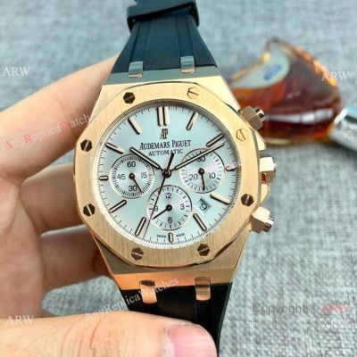 Replica Audemars Piguet Royal Oak Automatic Men Watches Rubber Strap